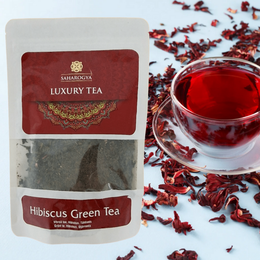 Saharogya Ayurvedinen Hibiskus Green Tea 100g