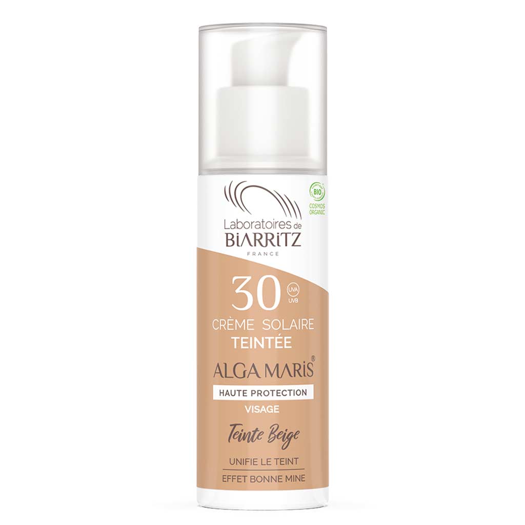 Alga Maris Sävyttävä Aurinkovoide Kasvoille SPF 30 Beige, 50ml